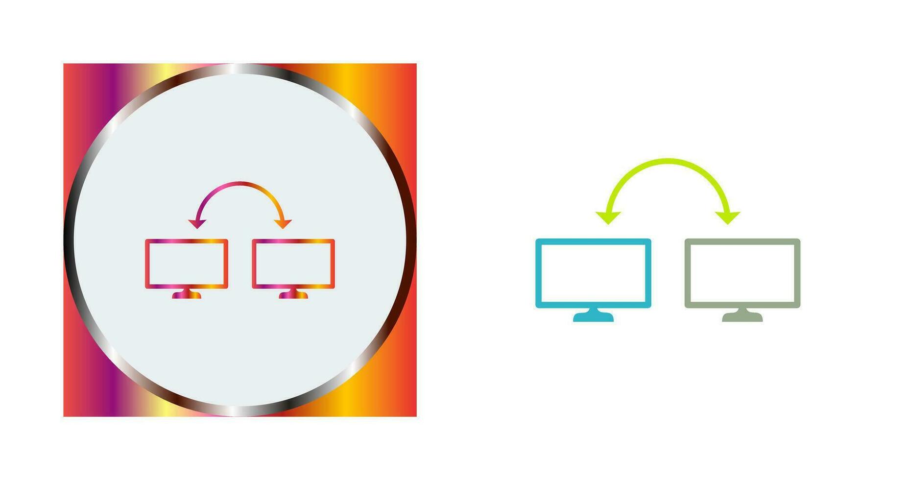 Unique Connected Systems Vector Icon