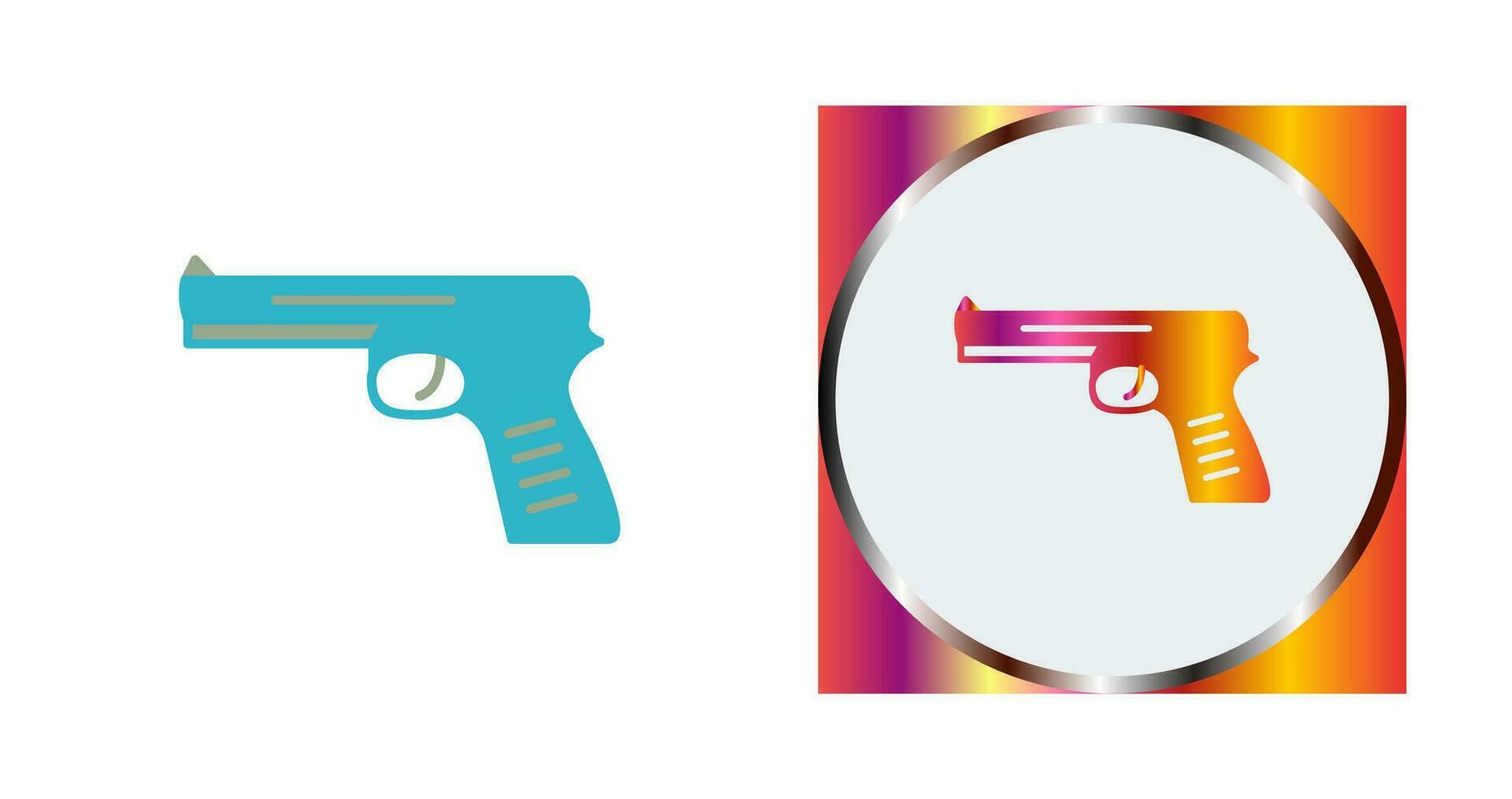 Unique Pistol Vector Icon
