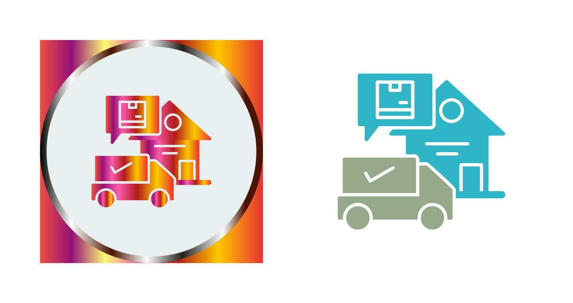 Package Receiving Vector Icon
