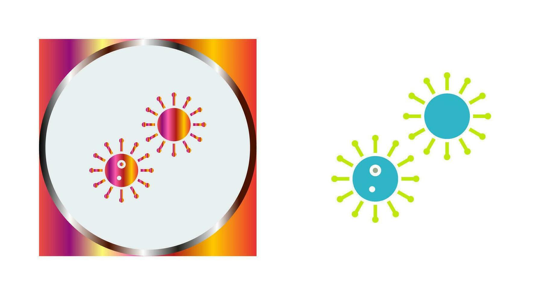 Unique Virus Vector Icon