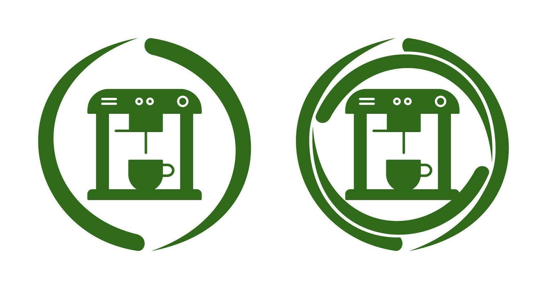 Unique Coffee Machine Vector Icon