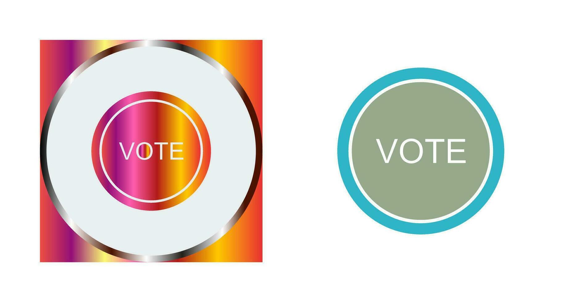 icono de vector de enlace de voto