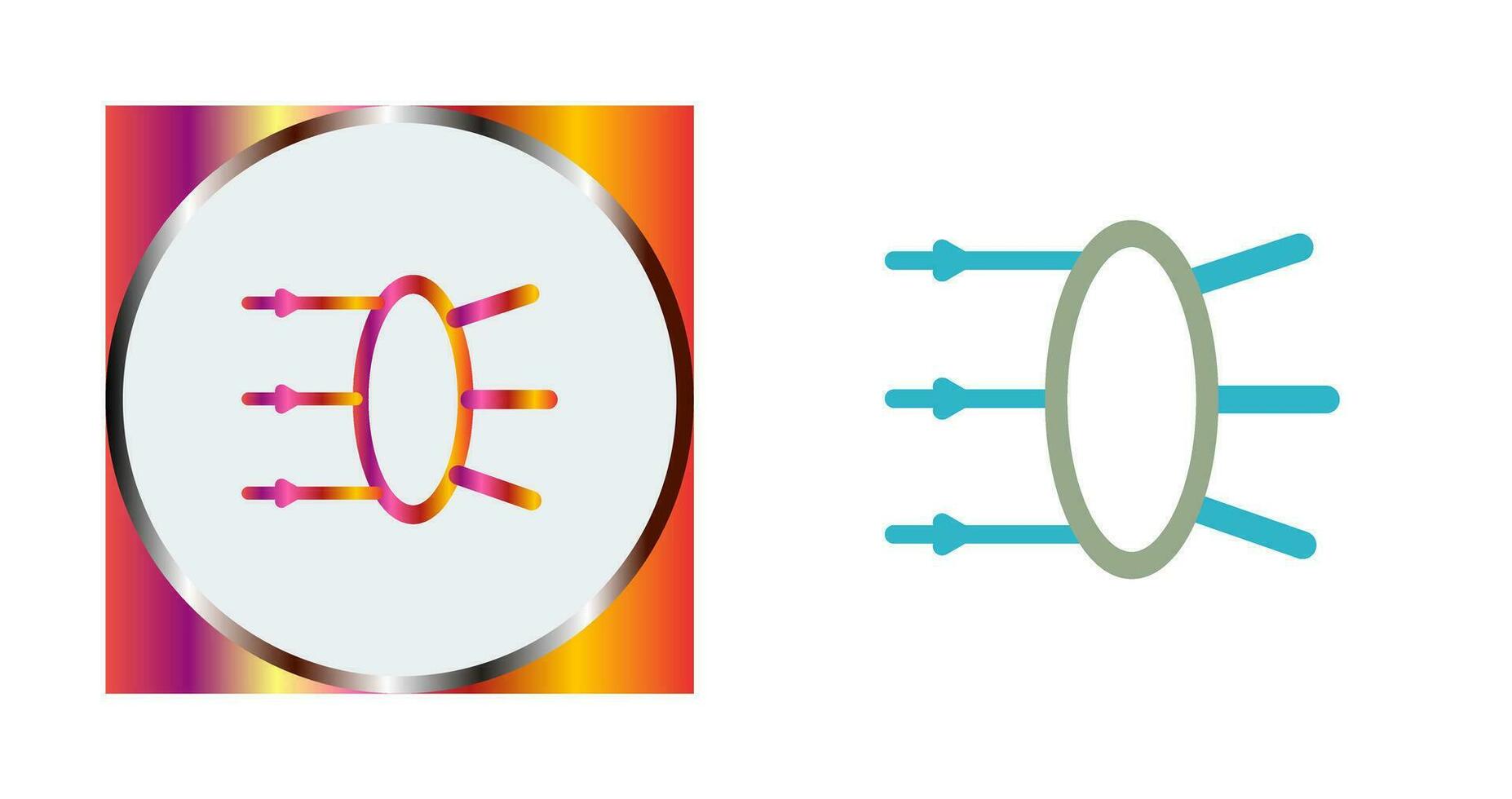 Refraction Vector Icon