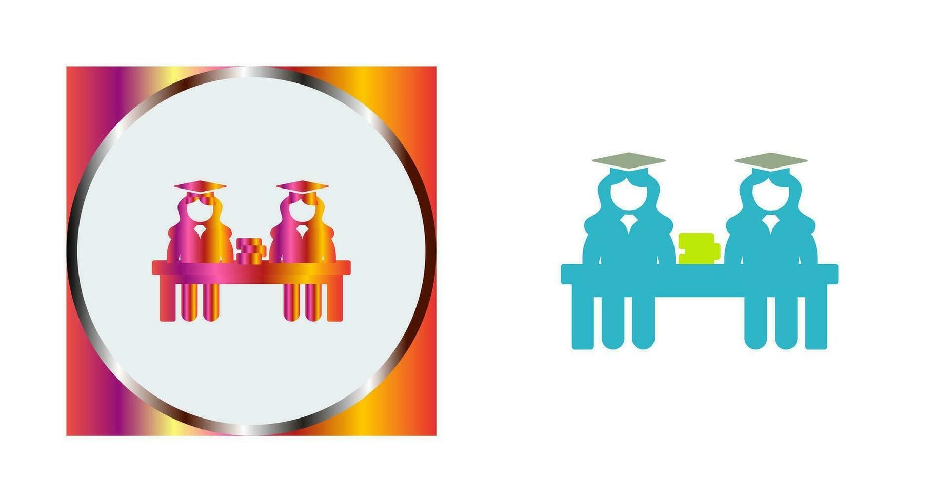 Unique Combined Study Vector Icon