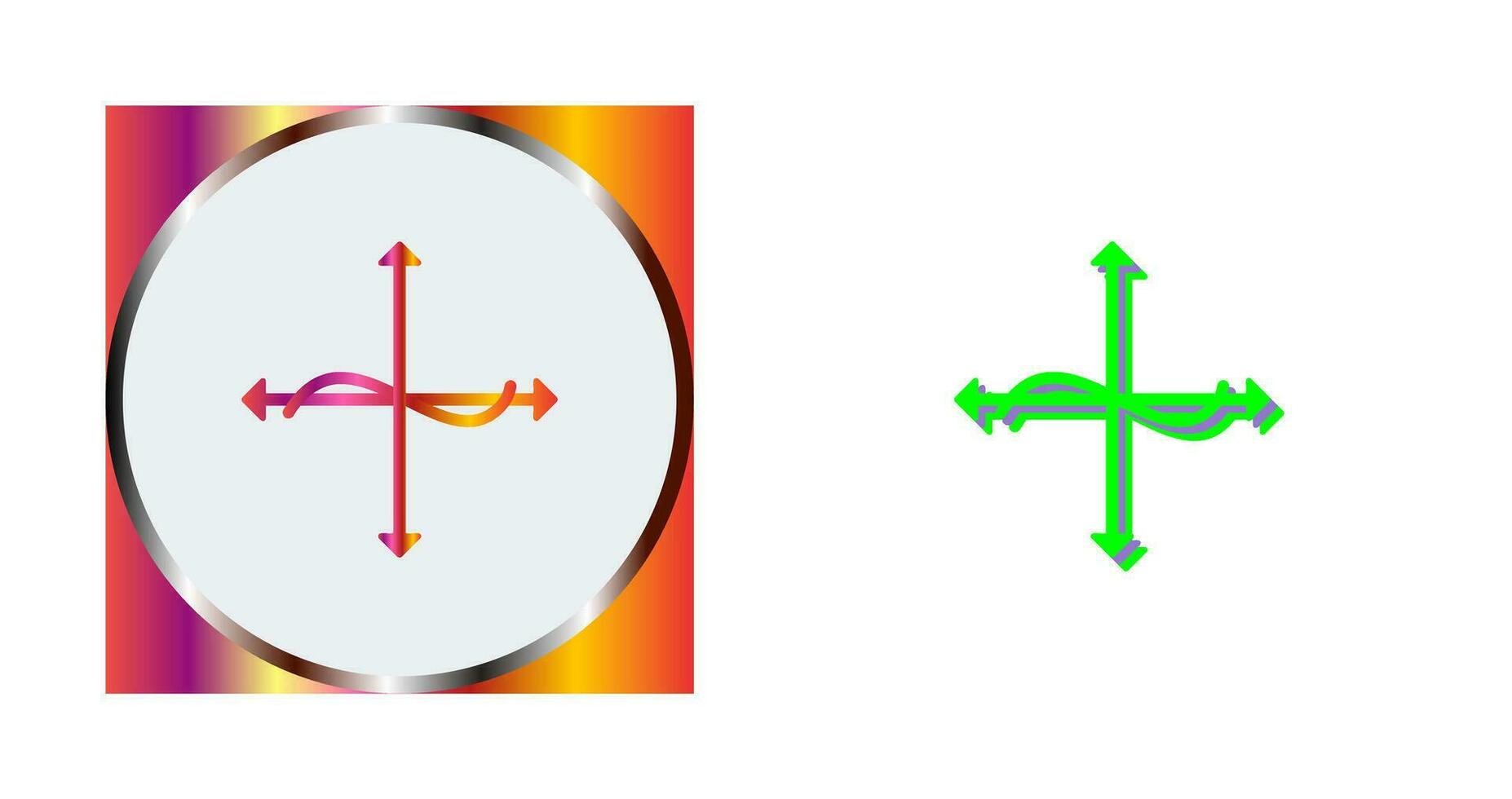 Unique Graph Vector Icon