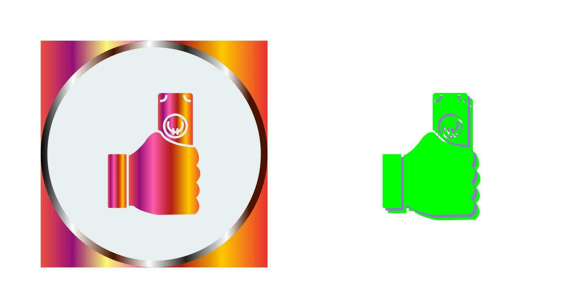 Unique Cash Vector Icon