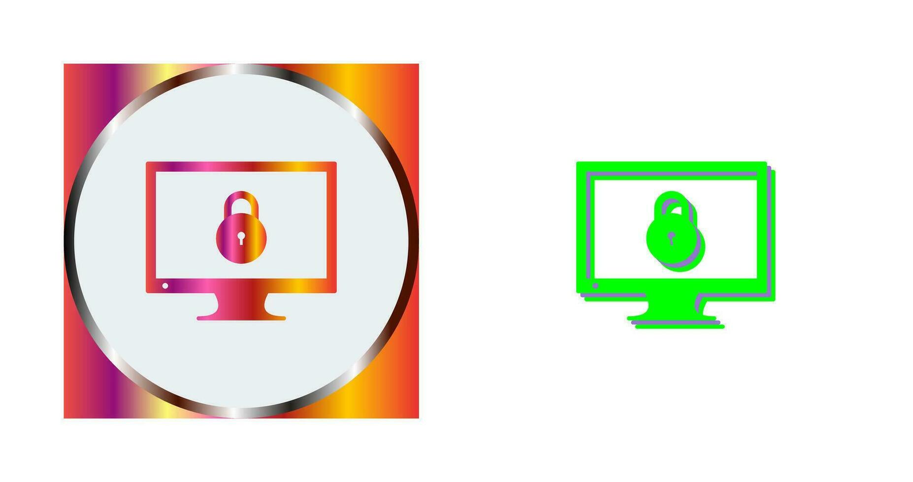 Unique Closed Access Vector Icon