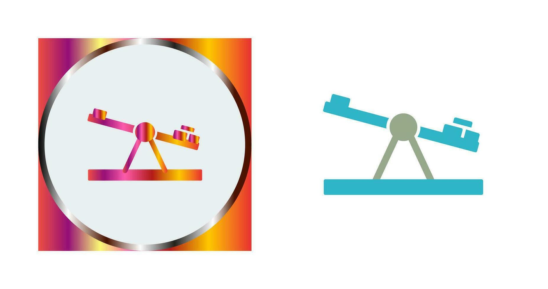 Seesaw Vector Icon