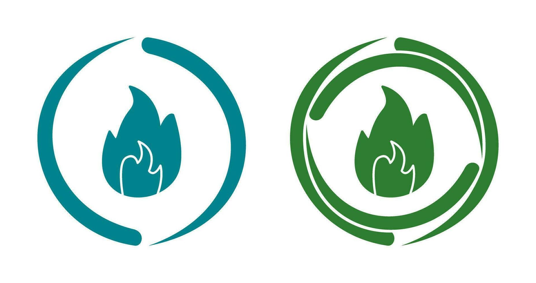Unique Flame Vector Icon