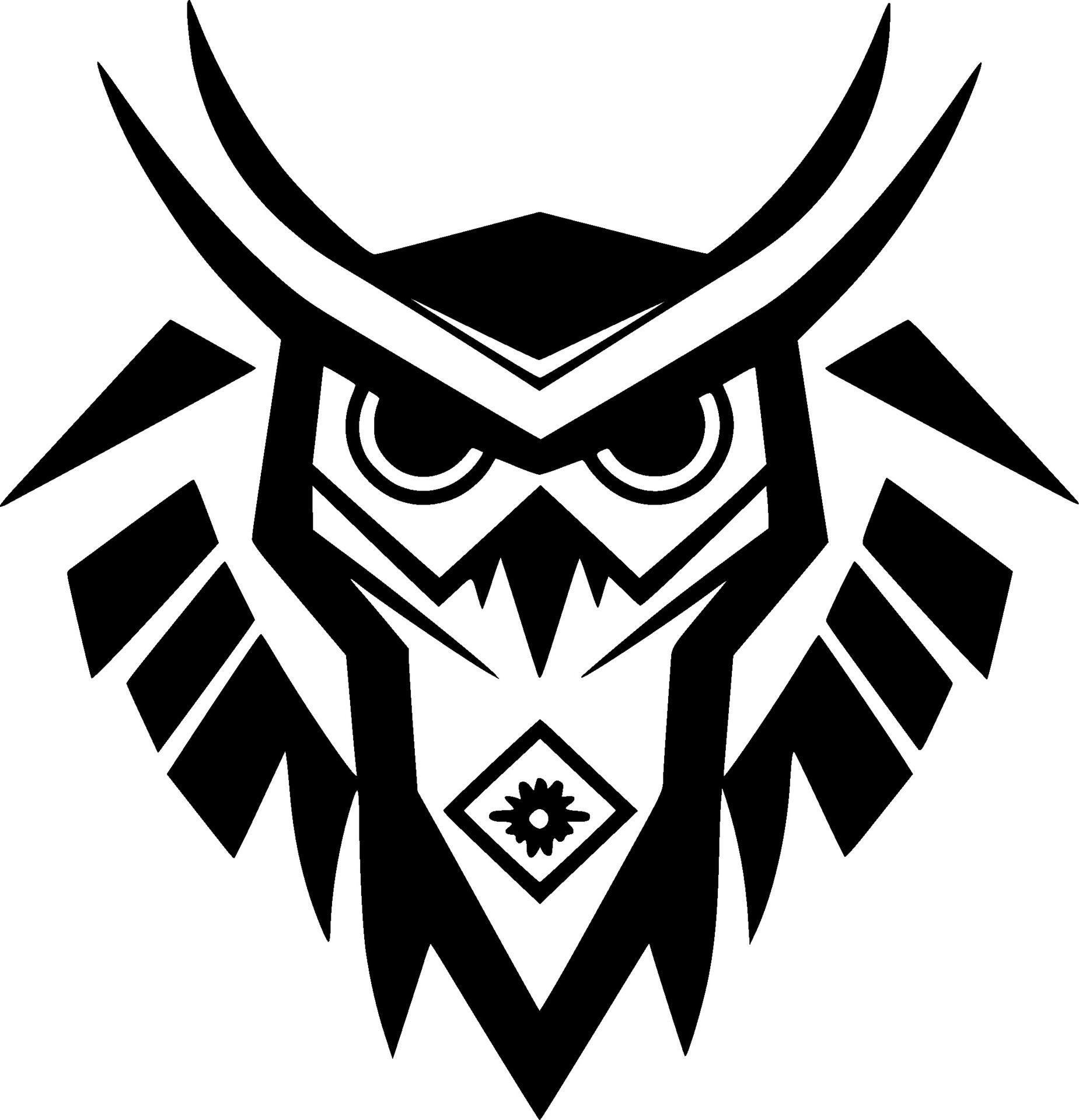 Owl, Black and White Vector illustration 29853764 Vector Art at Vecteezy