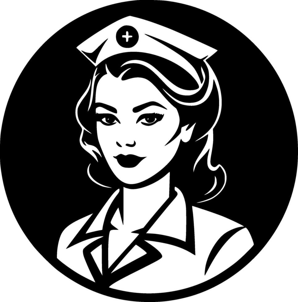 Nurse - High Quality Vector Logo - Vector illustration ideal for T-shirt graphic