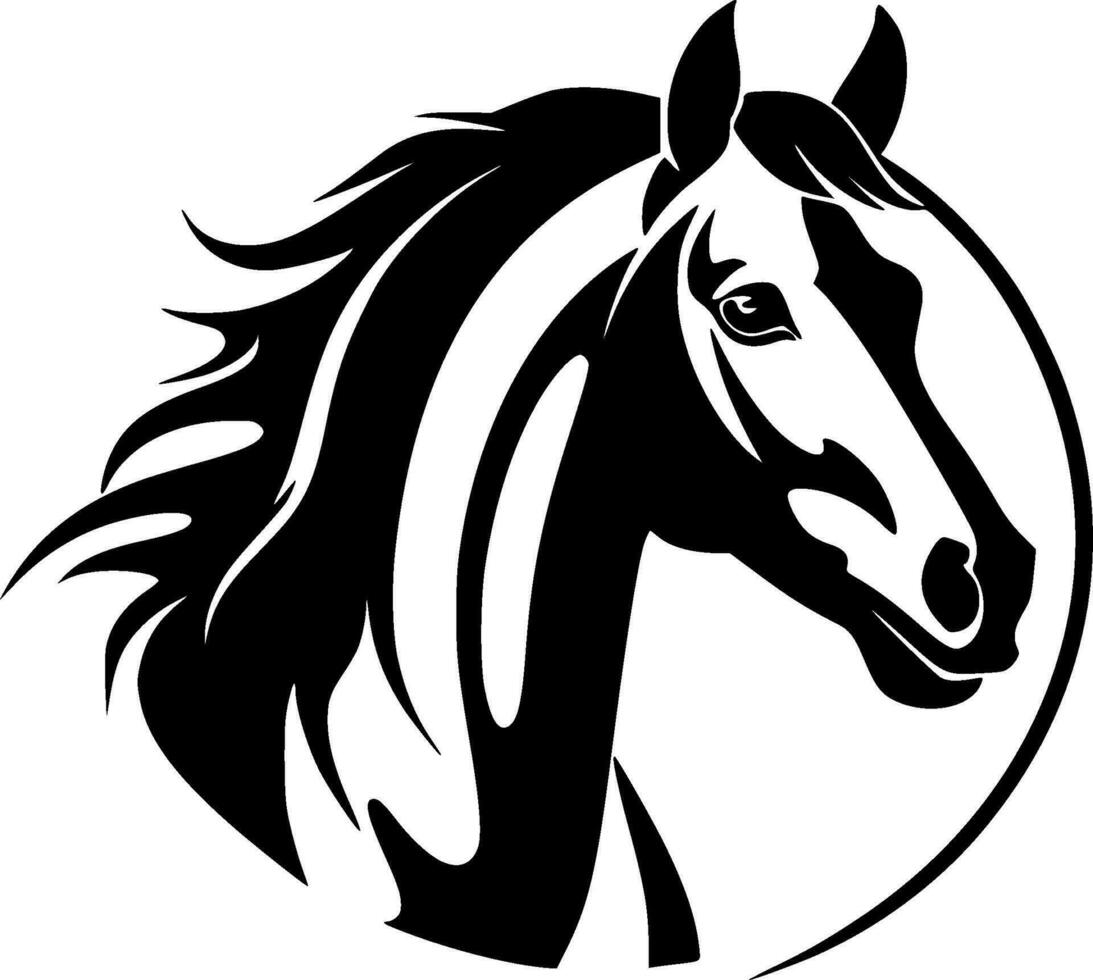 Horse - High Quality Vector Logo - Vector illustration ideal for T-shirt graphic