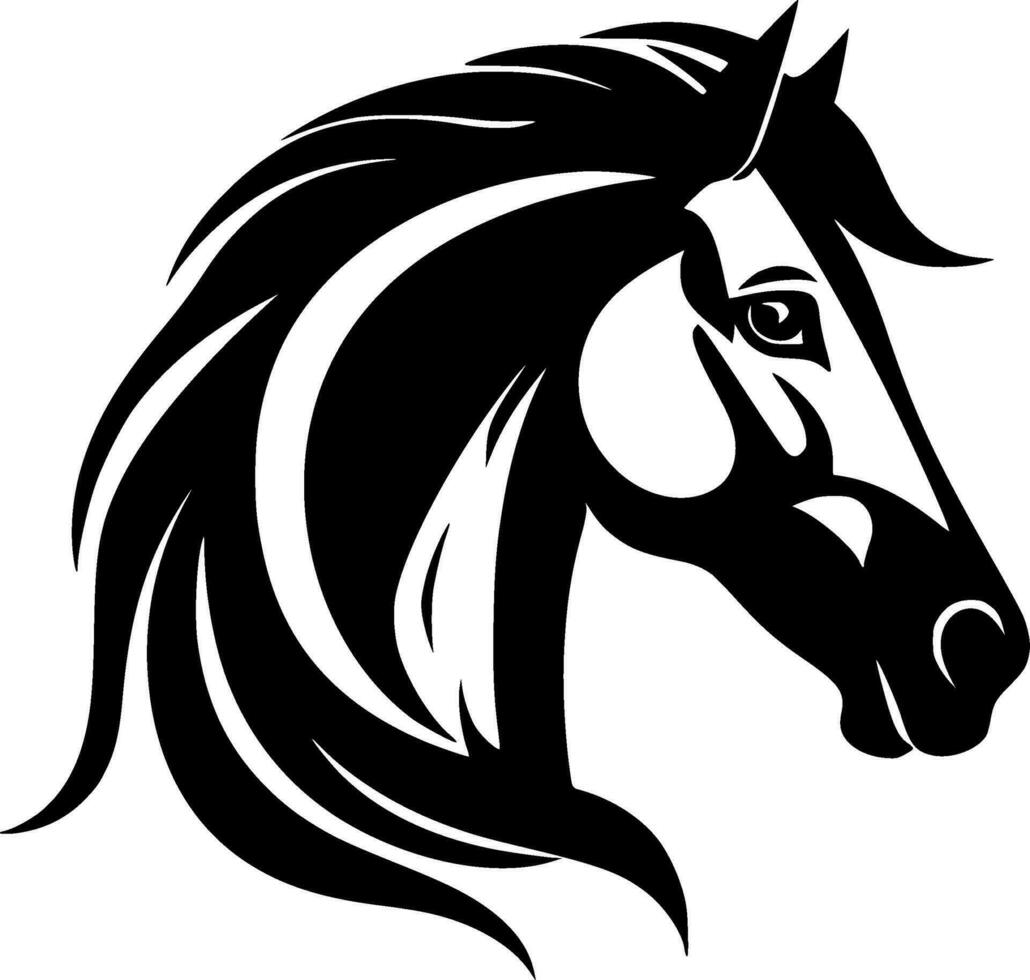 Horse - High Quality Vector Logo - Vector illustration ideal for T-shirt graphic