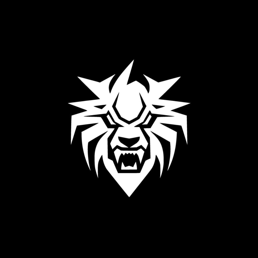 león - minimalista y plano logo - vector ilustración