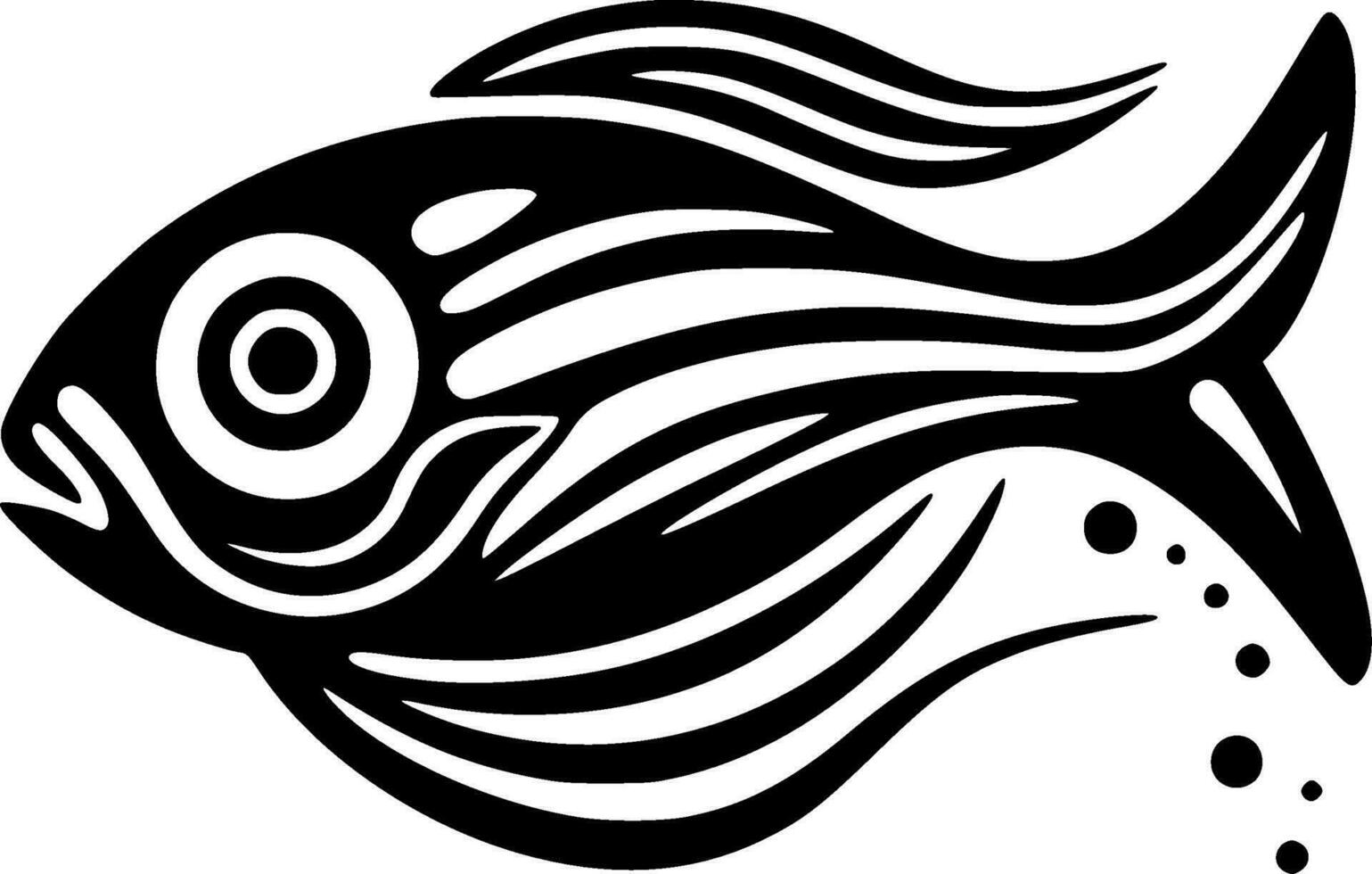 Fish - High Quality Vector Logo - Vector illustration ideal for T-shirt graphic