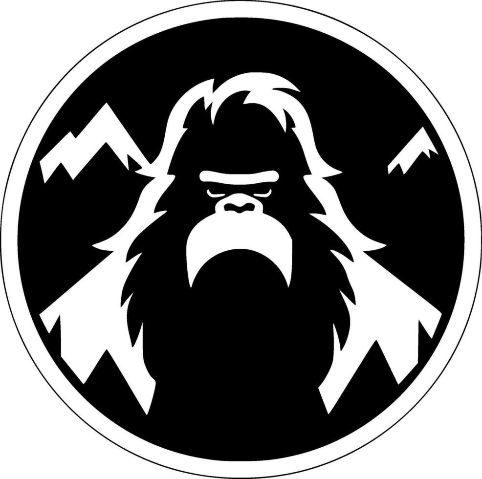Bigfoot - Minimalist and Flat Logo - Vector illustration