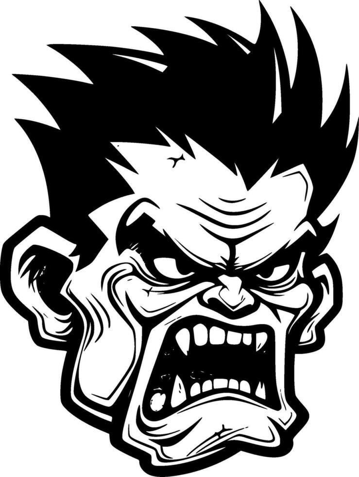 Zombie, Minimalist and Simple Silhouette - Vector illustration