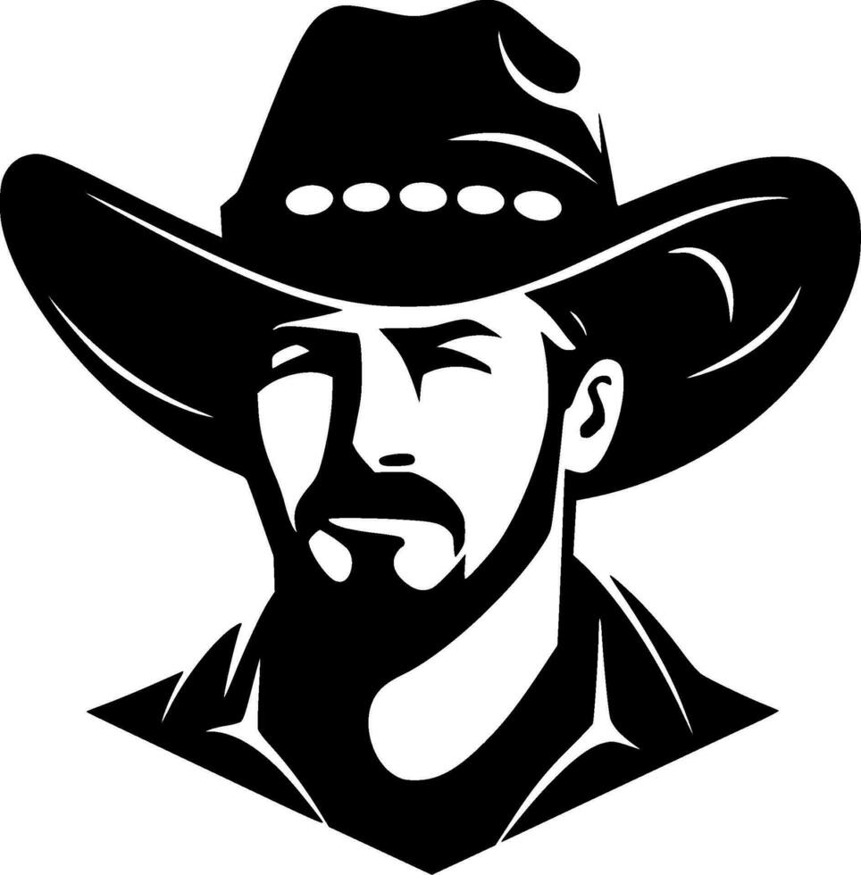 Western, Minimalist and Simple Silhouette - Vector illustration