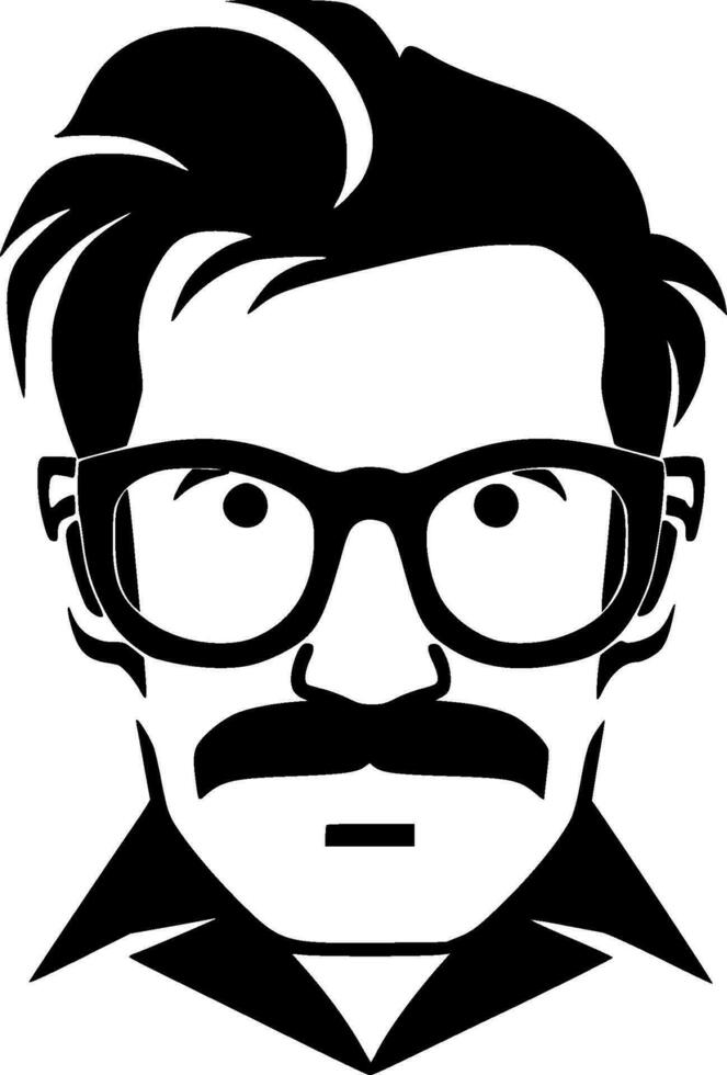 Teacher - Minimalist and Flat Logo - Vector illustration