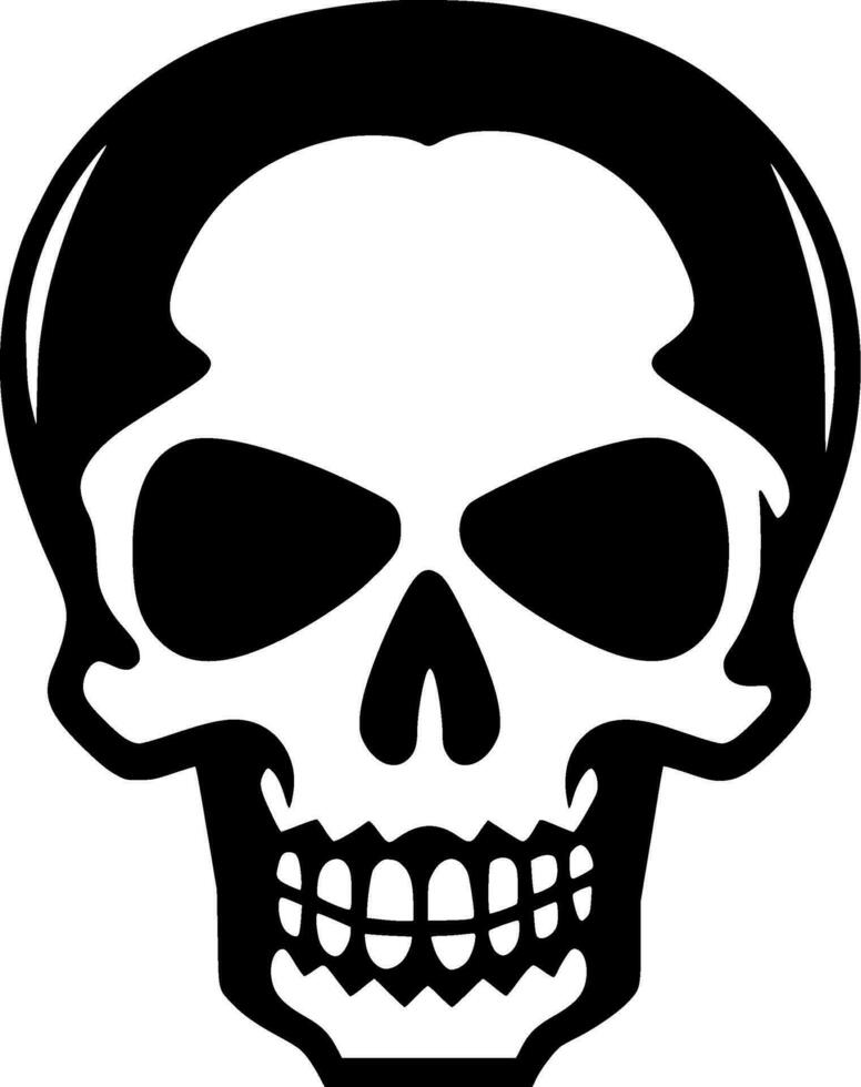 Skull - Minimalist and Flat Logo - Vector illustration
