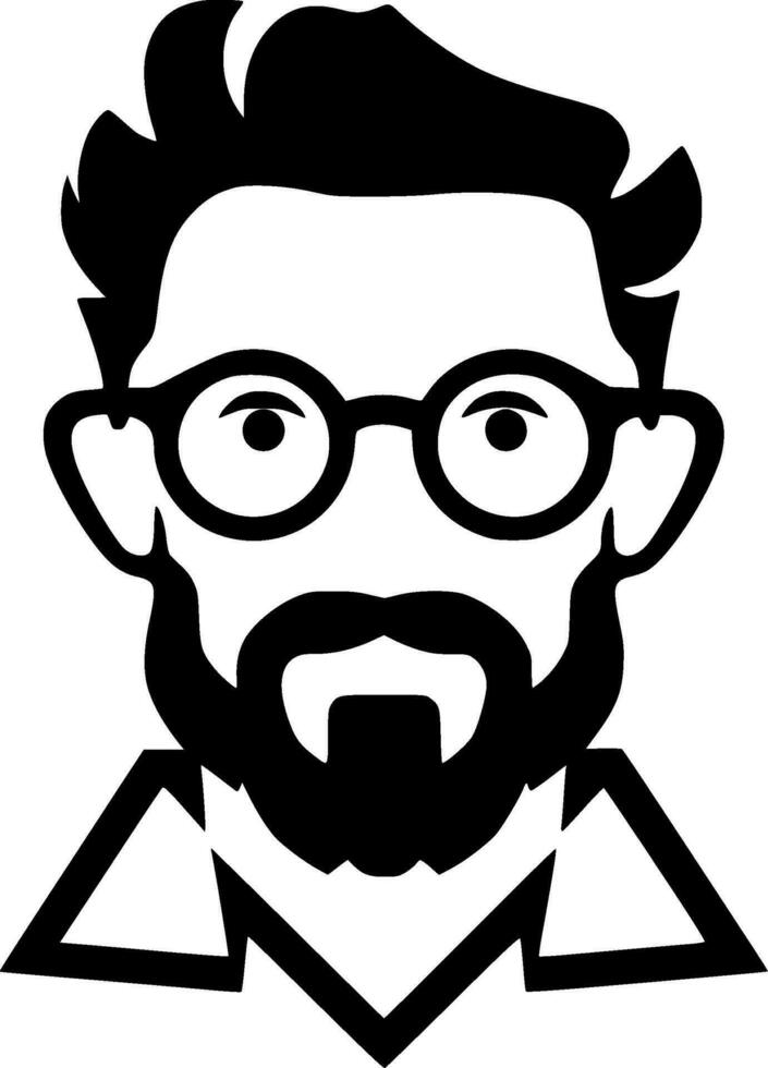 Teacher - Minimalist and Flat Logo - Vector illustration