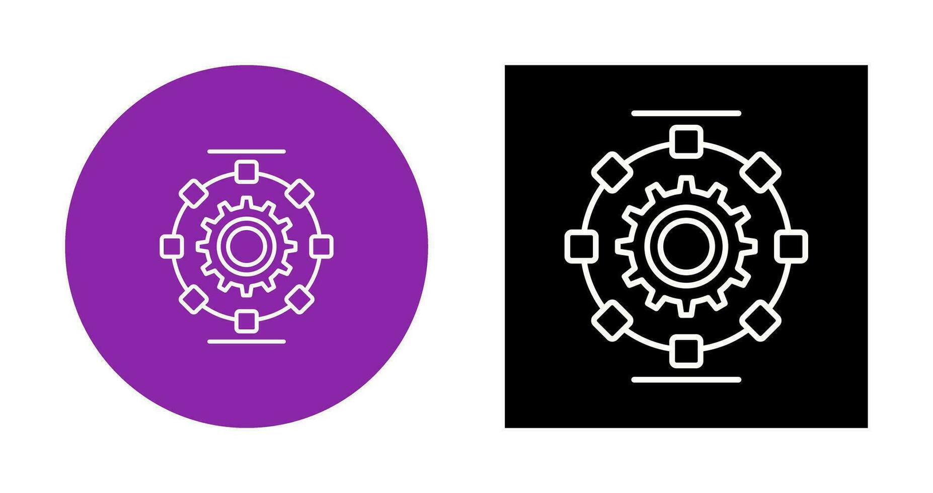 Automated Process Vector Icon