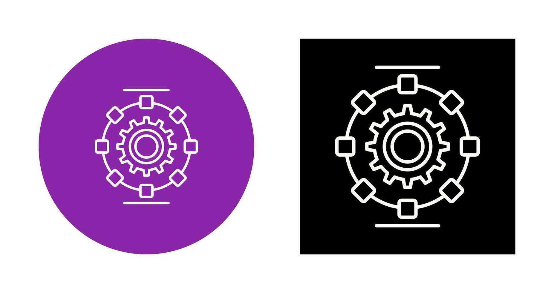 Automated Process Vector Icon