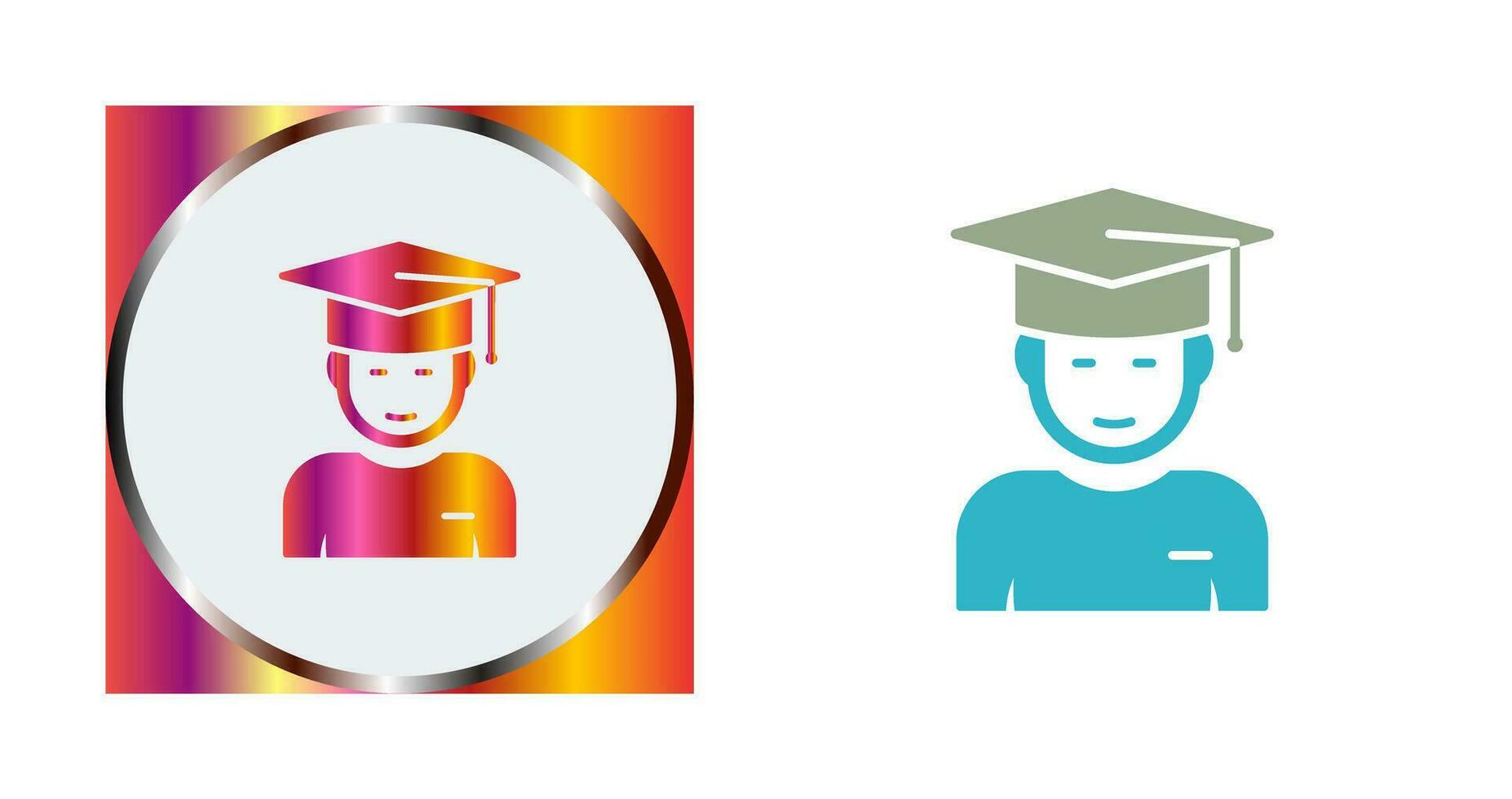 Graduate Student Vector Icon