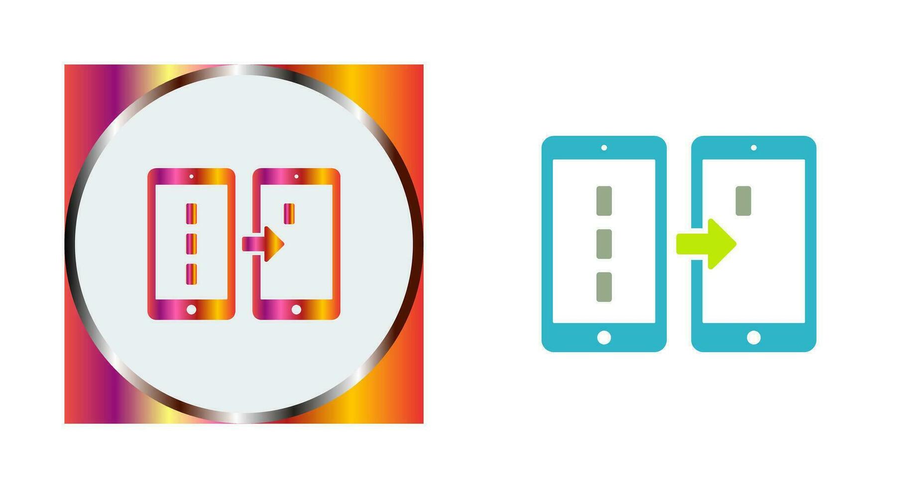 Unique Data Transfer Vector Icon
