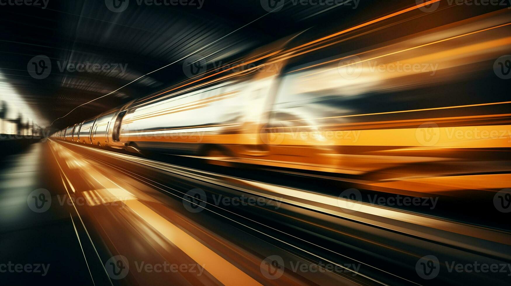 Close-up photo of motion transportation. Generative AI