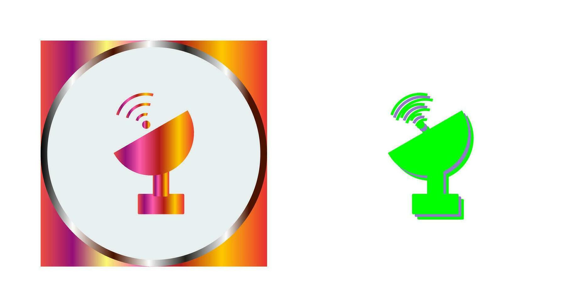 Unique Satellite Vector Icon