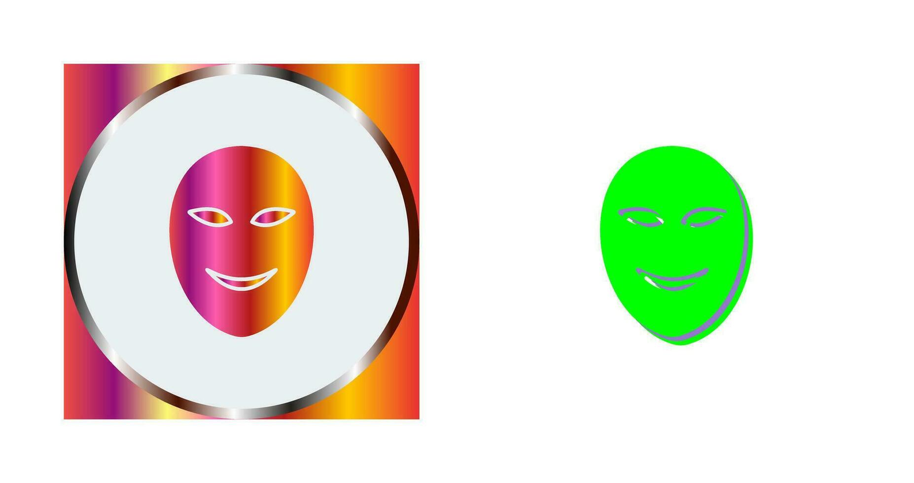 Ancient Face Mask Vector Icon