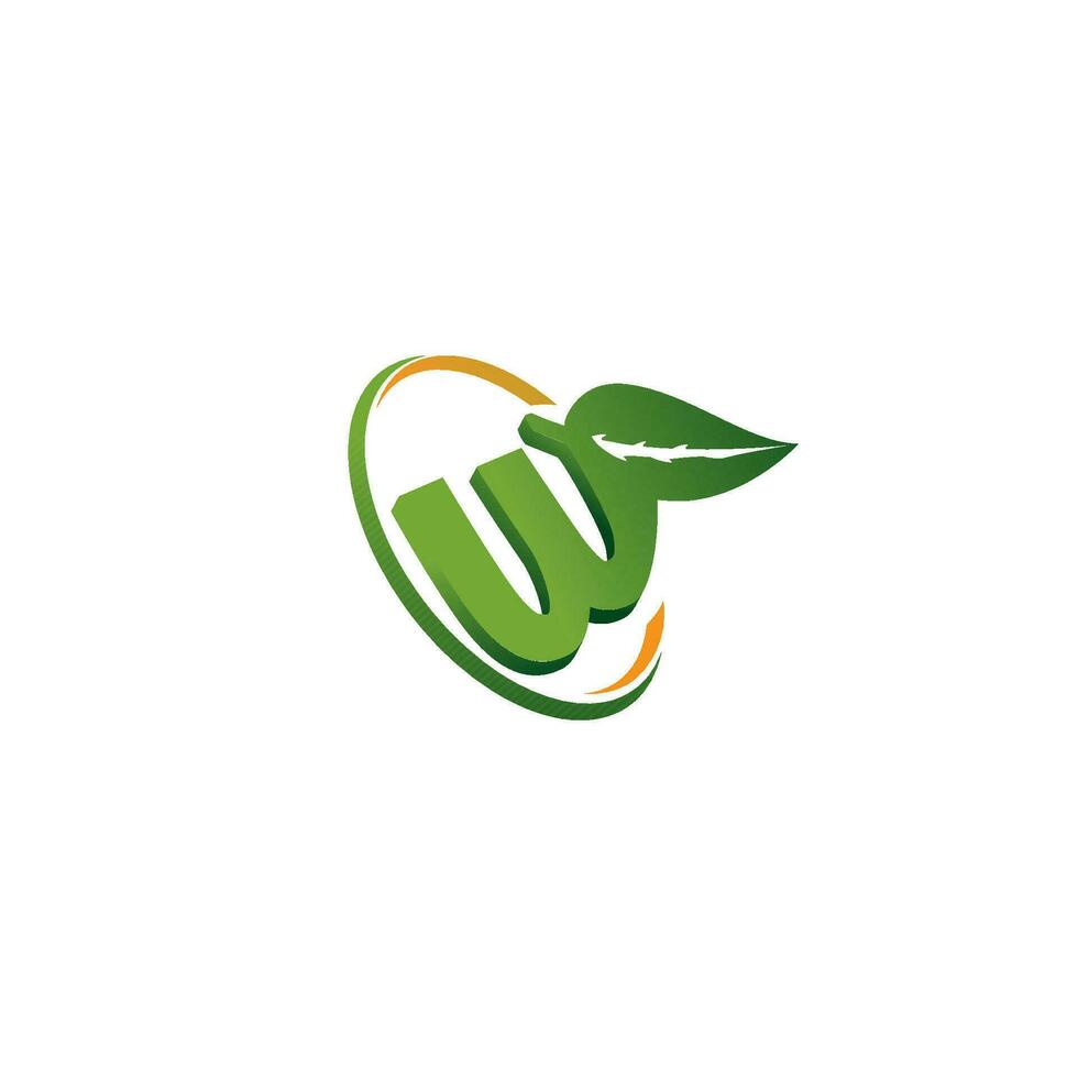 Letter w logo for agriculture or plantation logo vector