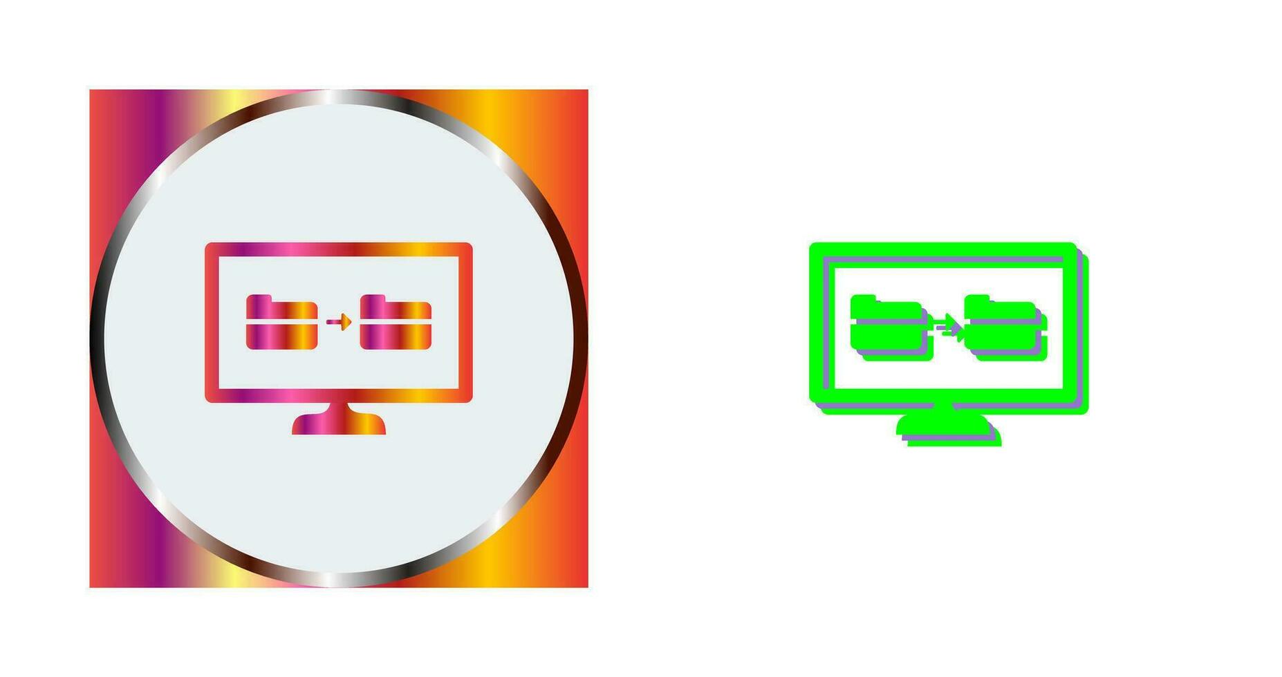 Unique File Sharing Vector Icon