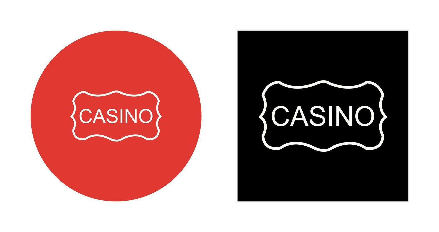 Casino Sign Vector Icon