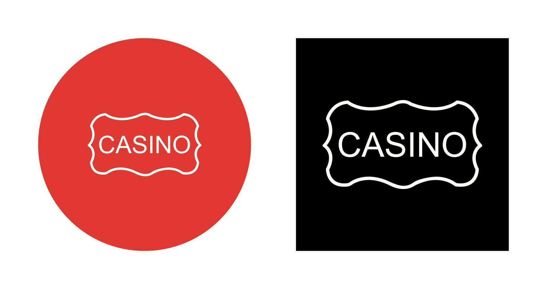 Casino Sign Vector Icon