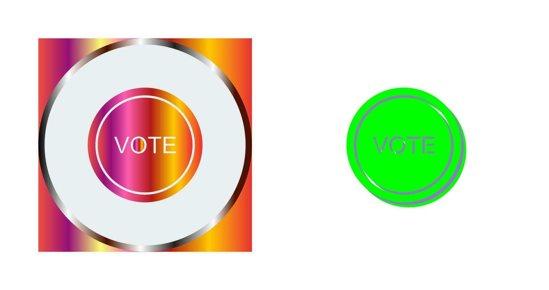 icono de vector de enlace de voto