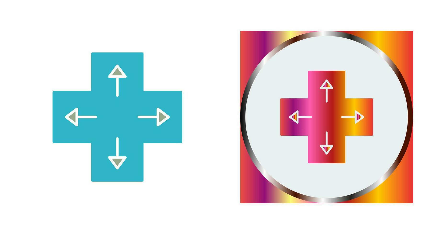 icono de vector de teclas de dirección únicas