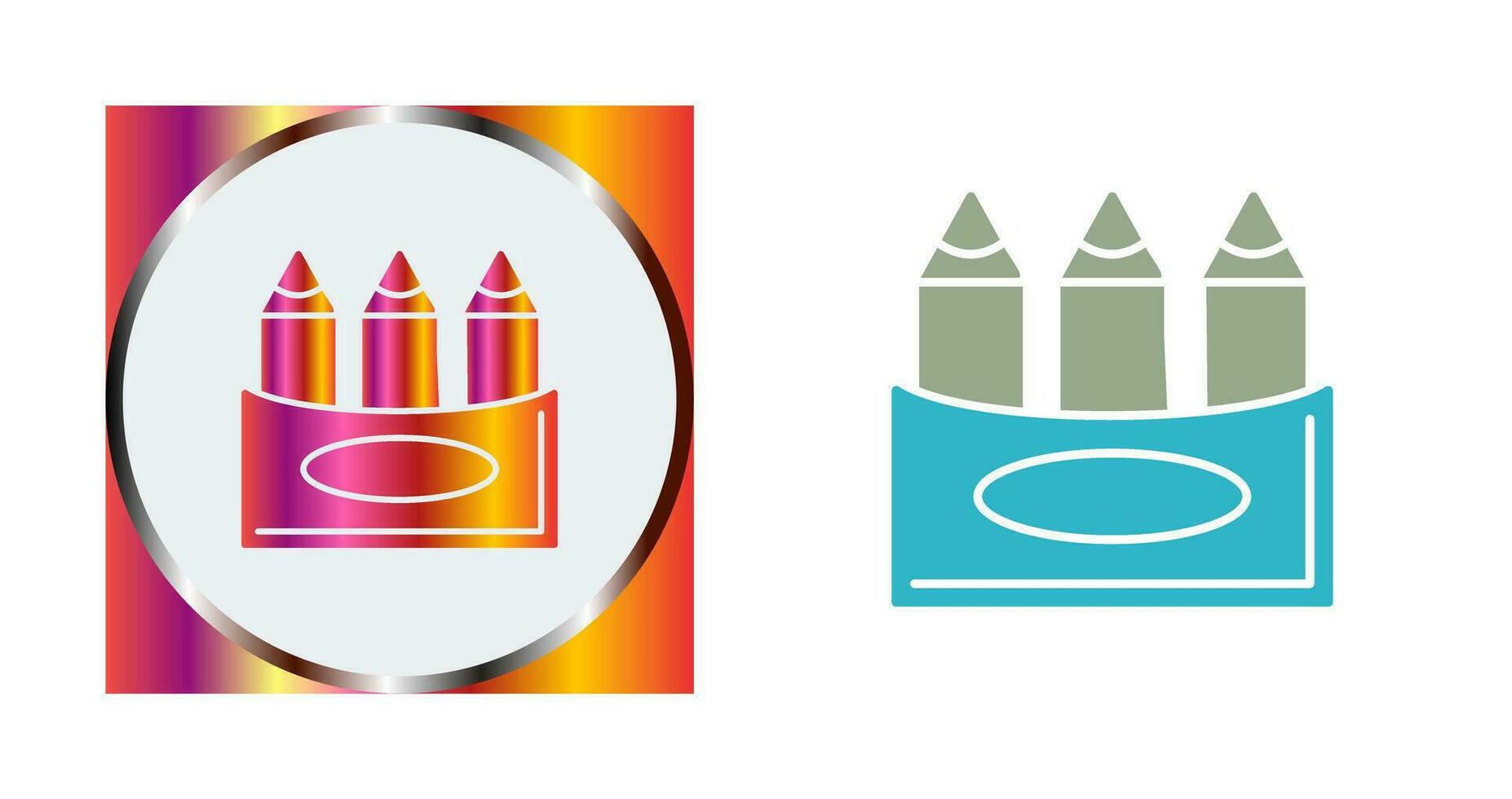 Crayons Vector Icon