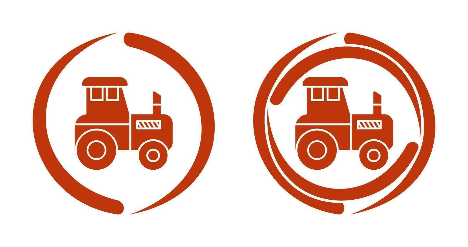 icono de vector de tractor