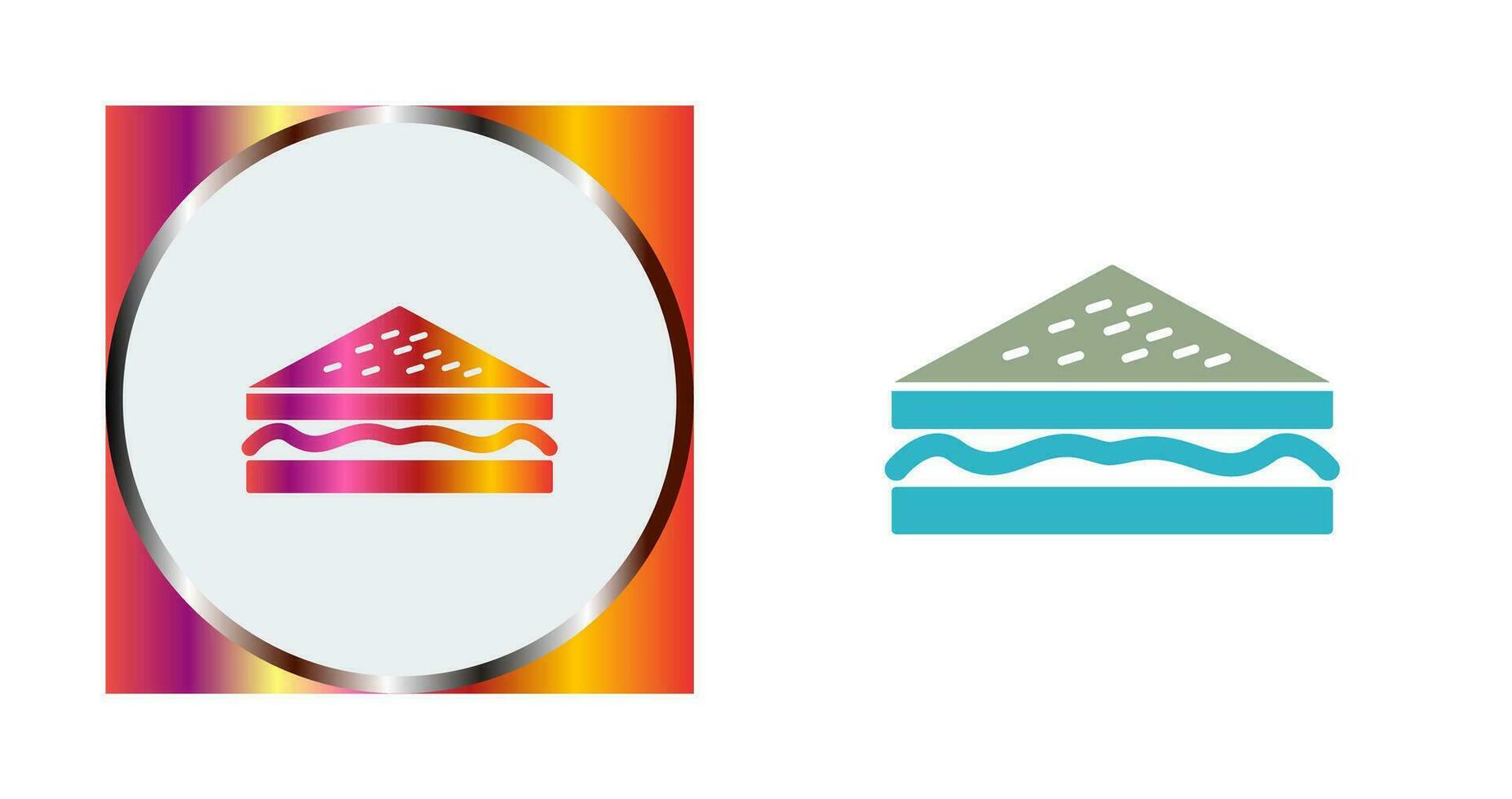 Unique Sandwich Vector Icon