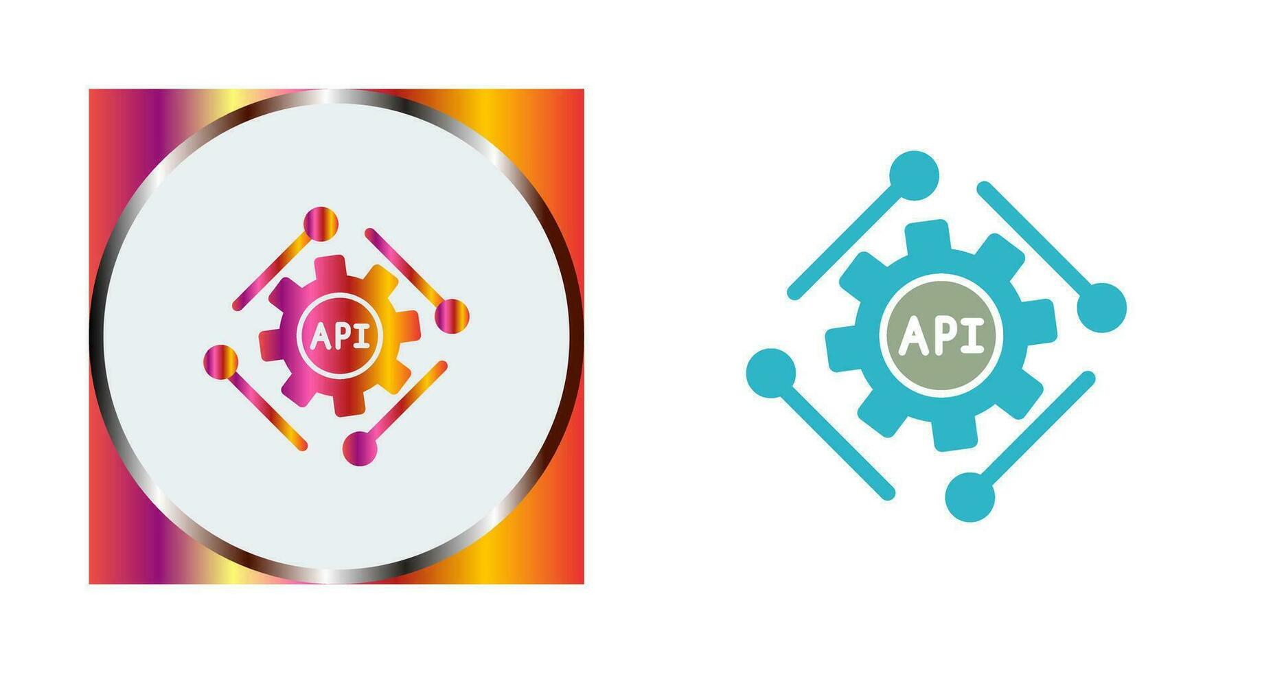 icono de vector de api