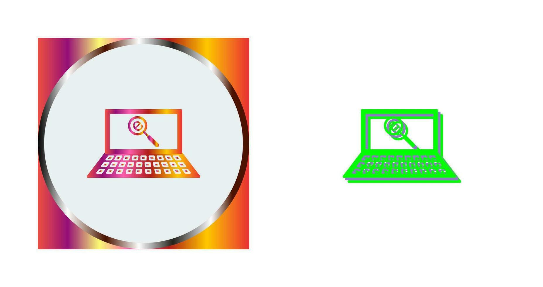 Unique Find on Internet Vector Icon
