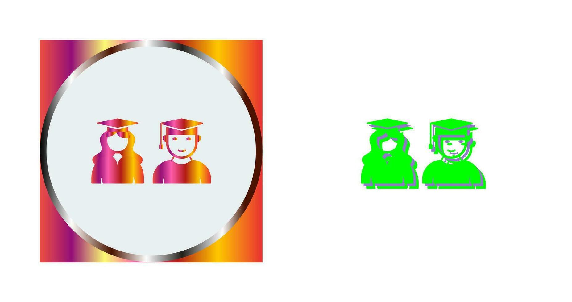 Unique Graduates Vector Icon