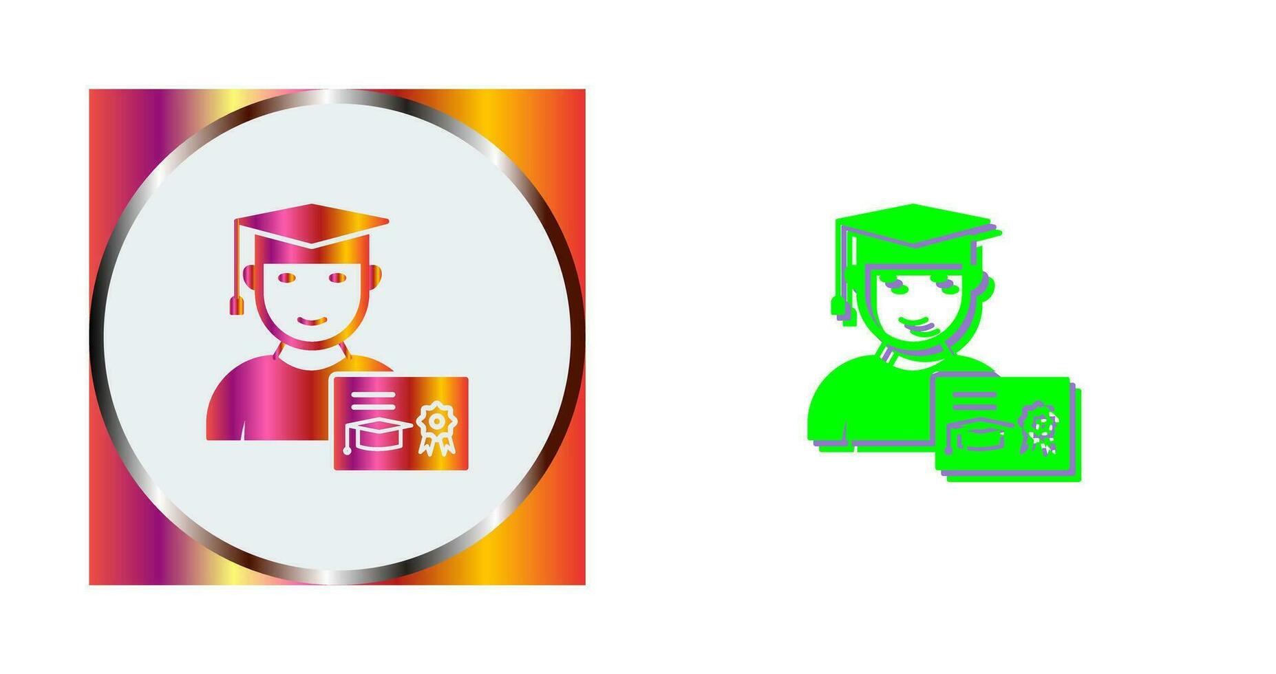 Unique Receiving Degree Vector Icon