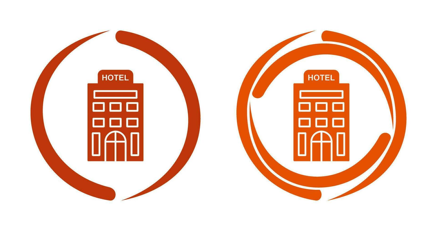 icono de vector de hotel