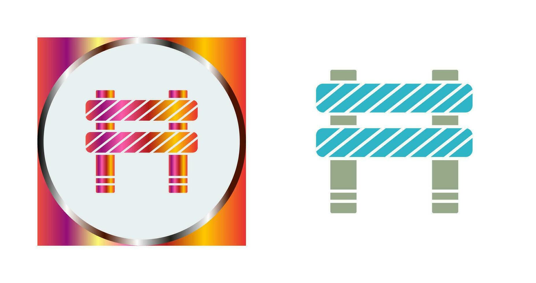 Unique Barrier Vector Icon