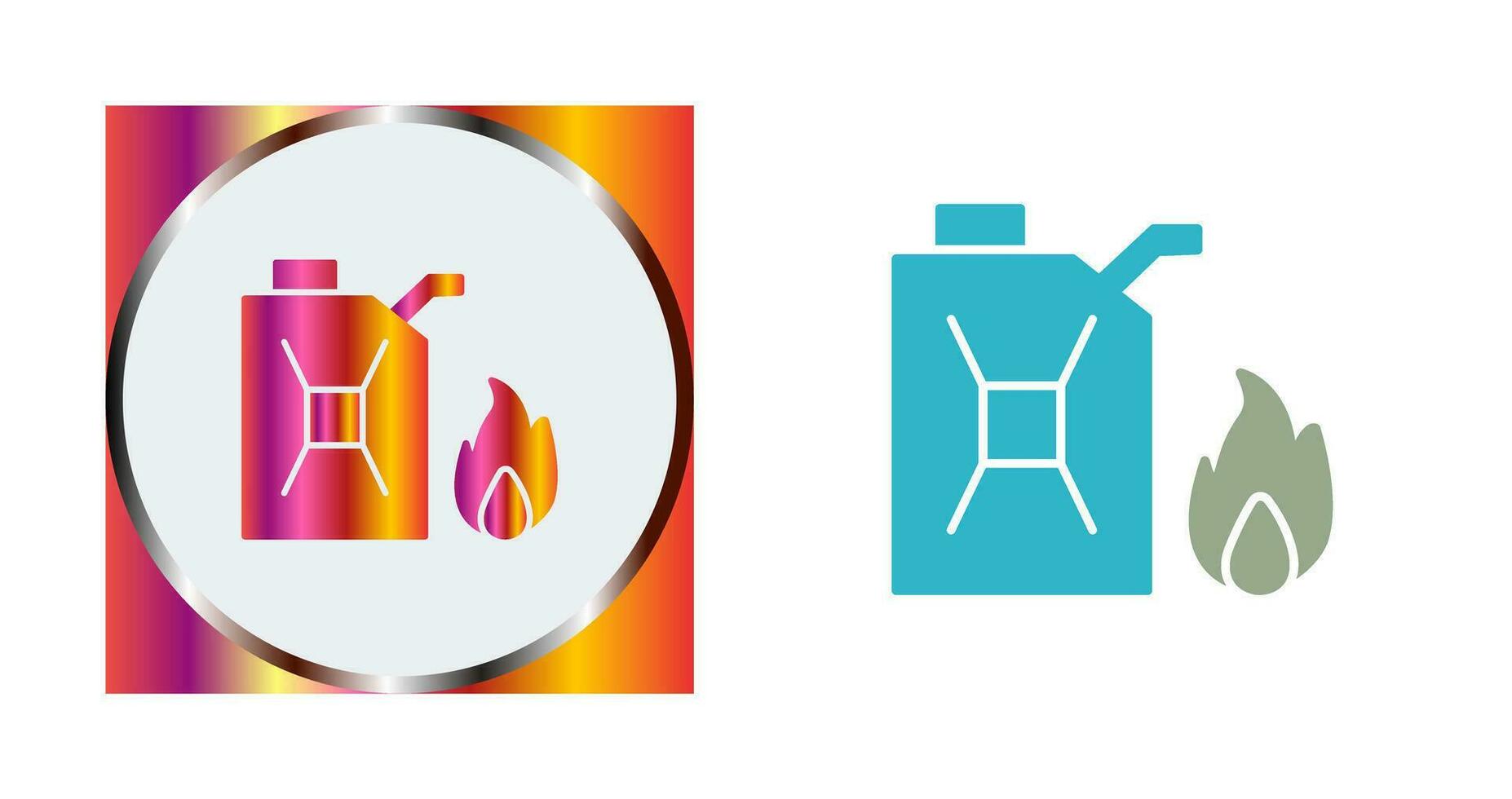 Unique Fuel to Fire Vector Icon