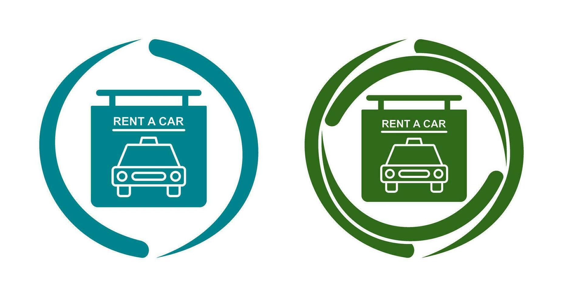 Rent a Car Vector Icon