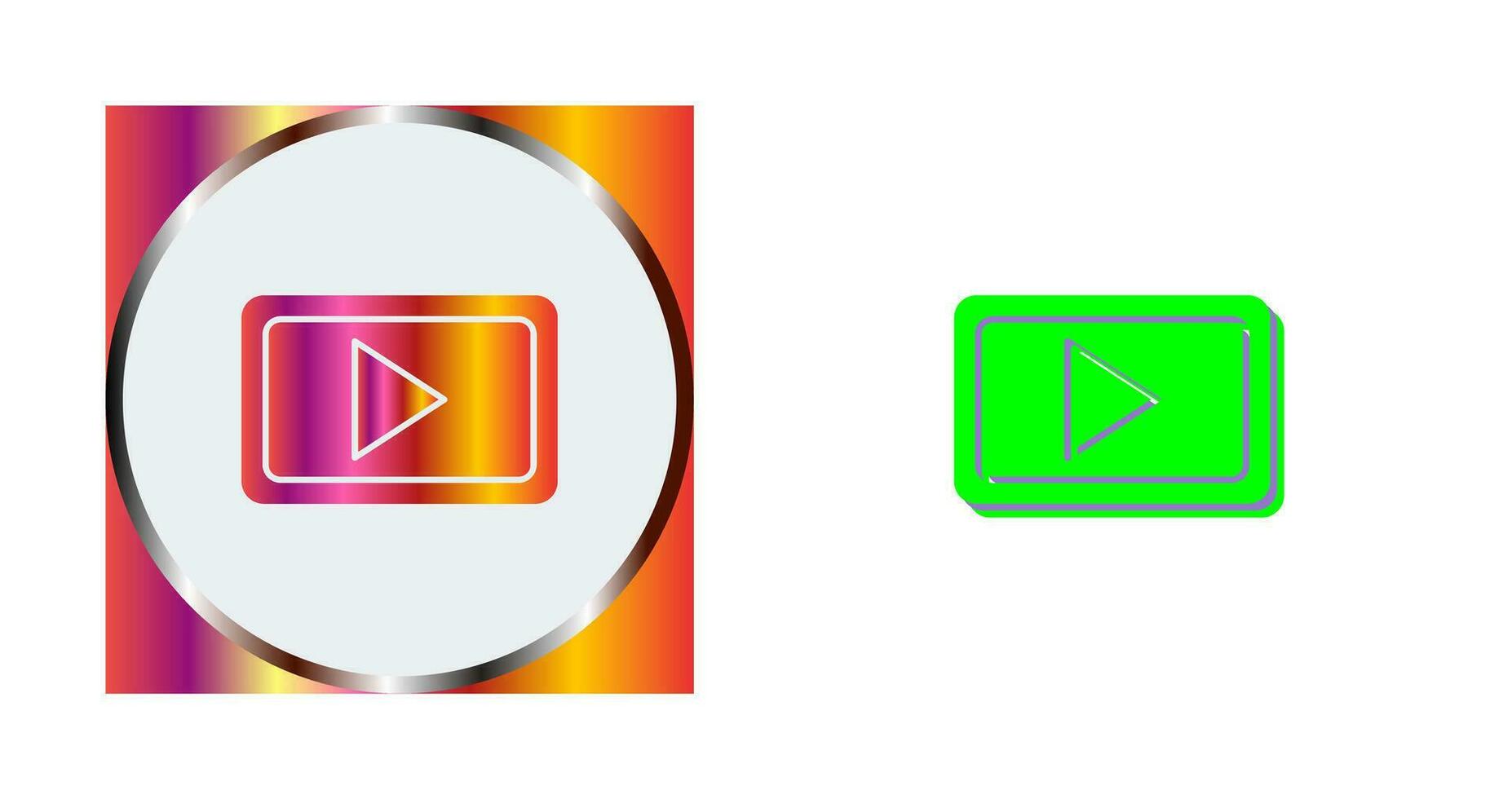 Unique Video Communication Vector Icon